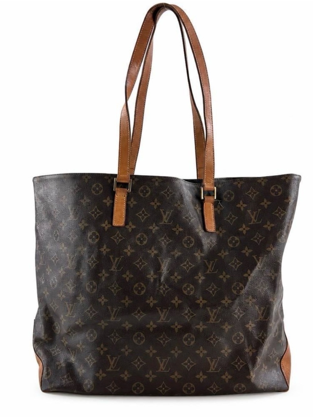 Louis Vuitton Monogram Cabas Alta Tote Bag in Brown and Tan